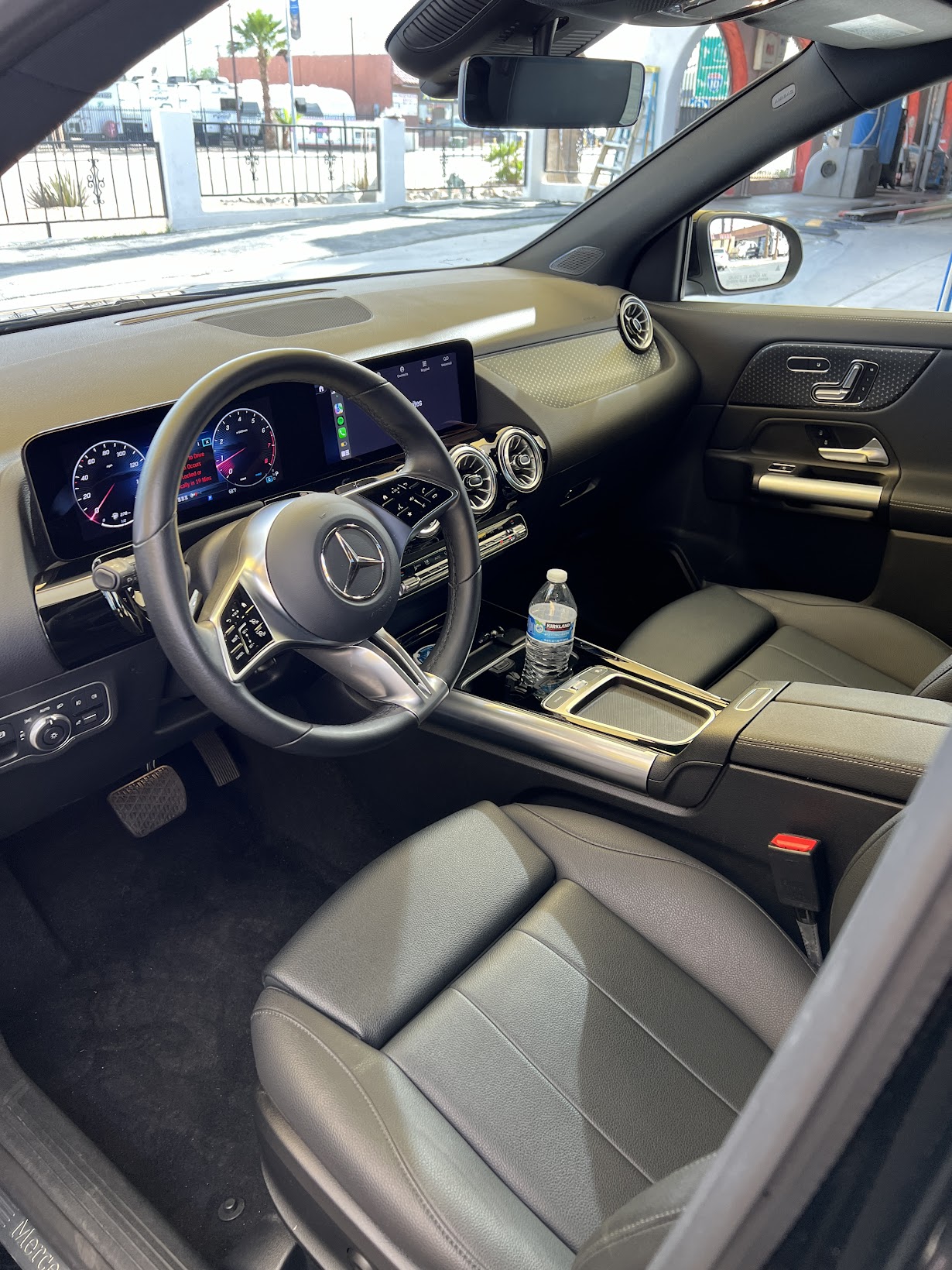 Clean Mercedes GLA interior after detail