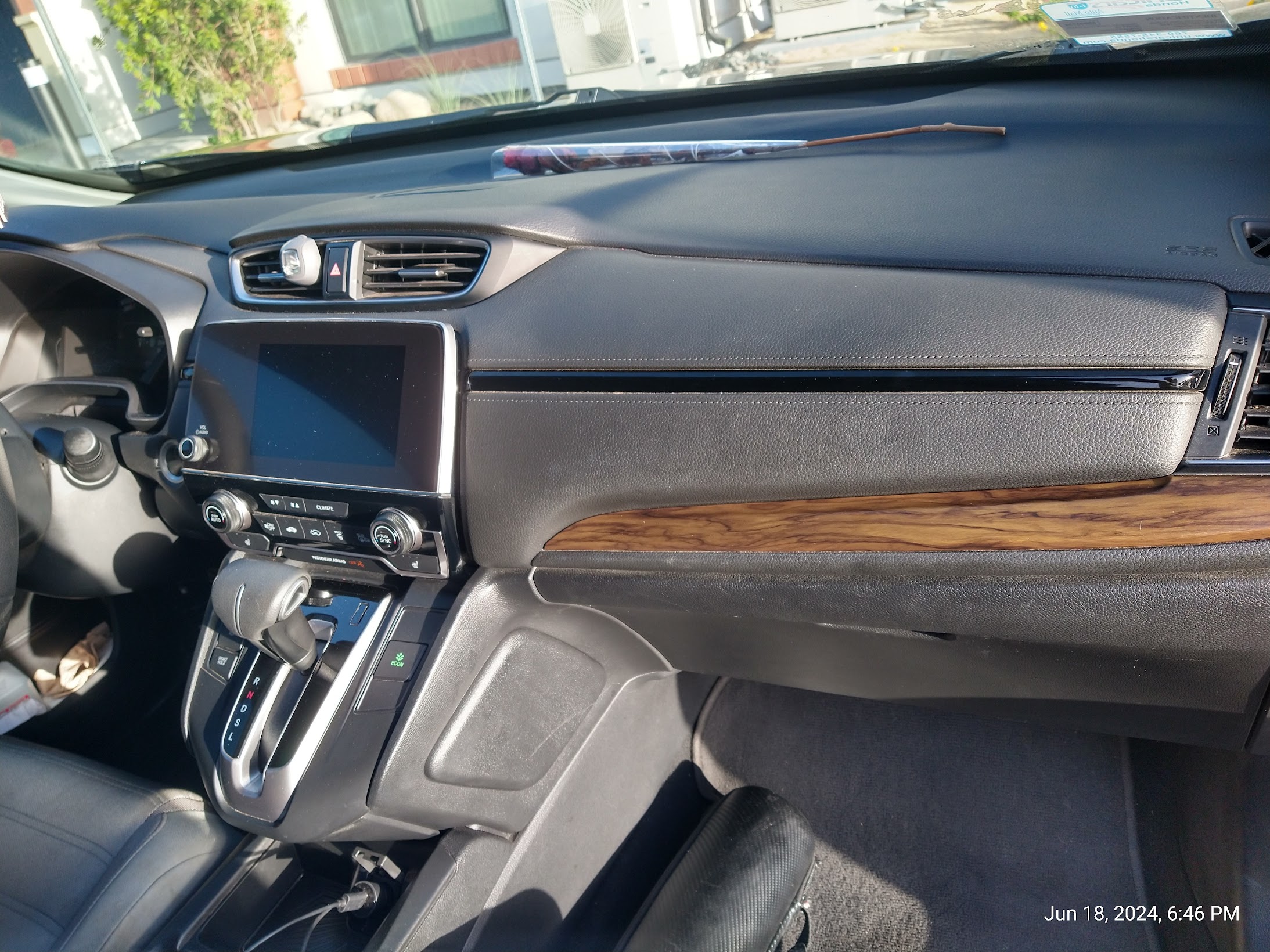 Clean Honda CR-V interior passenger side after detail